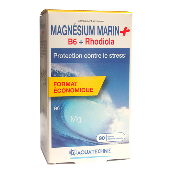 AQUATECHNIE Magnésium Marin Stress Rhodiola FORMAT ECO gélules